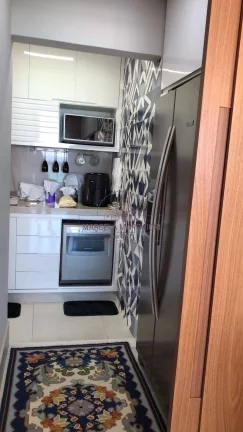 Imagem Apartamento de frente com vista para pomar, churrasqueira na varanda