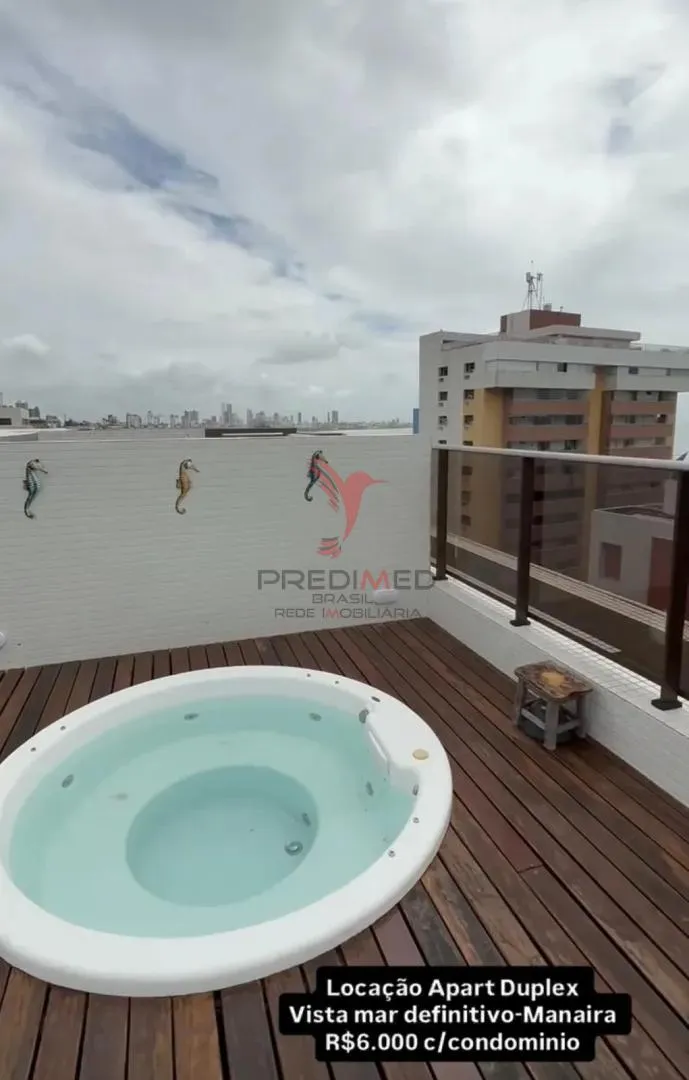 Imagem ALUGO COBERTURA MOBILADA,COM VISTA MAR em Manaira, João Pessoa
