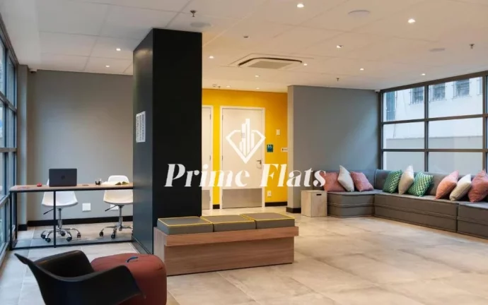 Imagem Flat disponível para venda B...B Hotel São Paulo Luz, com 13,75m², 1 dormitório e 1 vaga