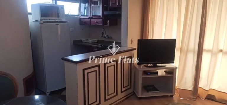 Imagem Flat disponível para venda no Hotel Paulista Wall Street na Bela Vista, com 55m², 1 dormitório e 1 vaga de garagem