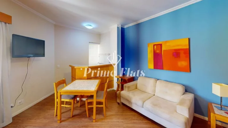 Imagem Flat disponível para venda no Hotel Hampton Park, com 31m², 1 dormitório e 1 vaga