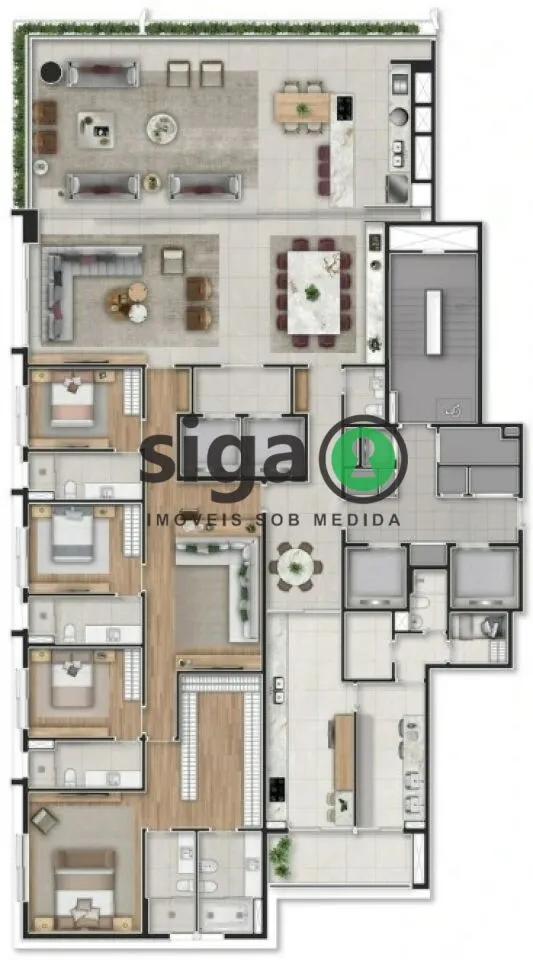 Imagem Apartamento para venda em Moema 04 suítes, São Paulo - SP