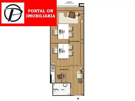 Imagem ótima sala a venda com 36,05 m² andar alto, localização excelente, Preços e condições especias para pagamento A vista. Localizado na Península,