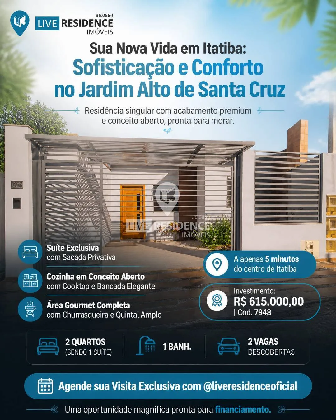 Imagem Casa nova a venda em excelente Bairro em Itatiba
