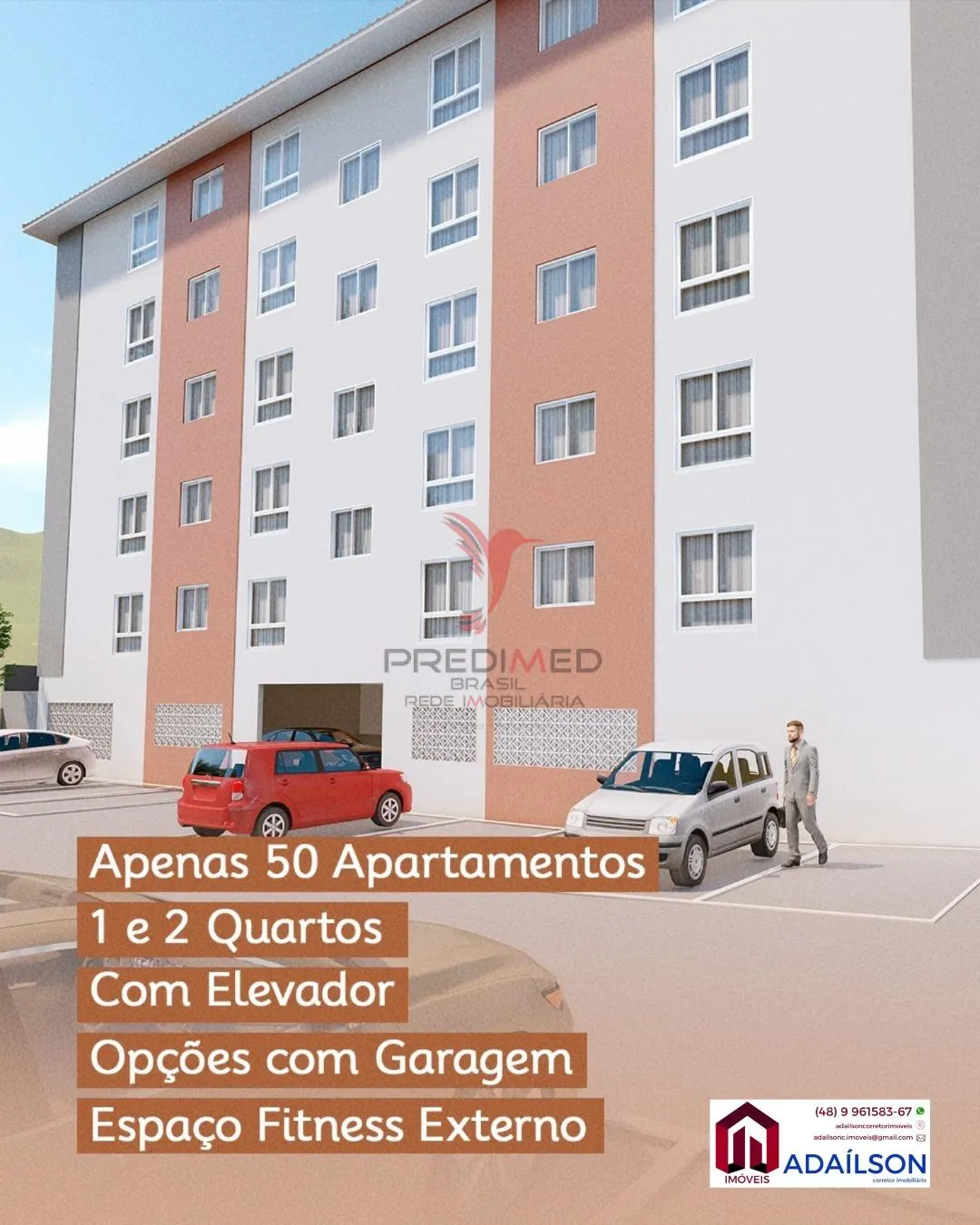 Imagem O Recanto dos Pinheiros 2 é um residencial com 50 apartamentos, de 1 e 2 Dormitórios