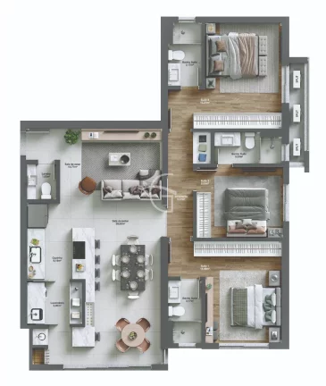 Imagem Venha conhecer o apartamento dos seus sonhos no coração do Centro!