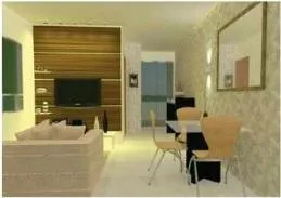 Imagem Apartamento de 1 quarto no Jardim Oceania, com 37m², piscina, lazer na cobertura, elevador e 1 vaga de garagem.