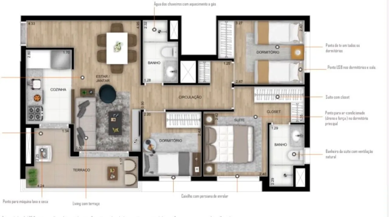 Imagem Apartamento à venda na Lapa: 67m², 3 dormitórios e 1 vaga