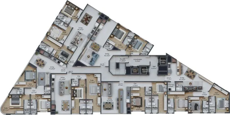 Imagem Apartamento à venda em Porto Belo, Perequê, com 2 quartos, 92.44m2