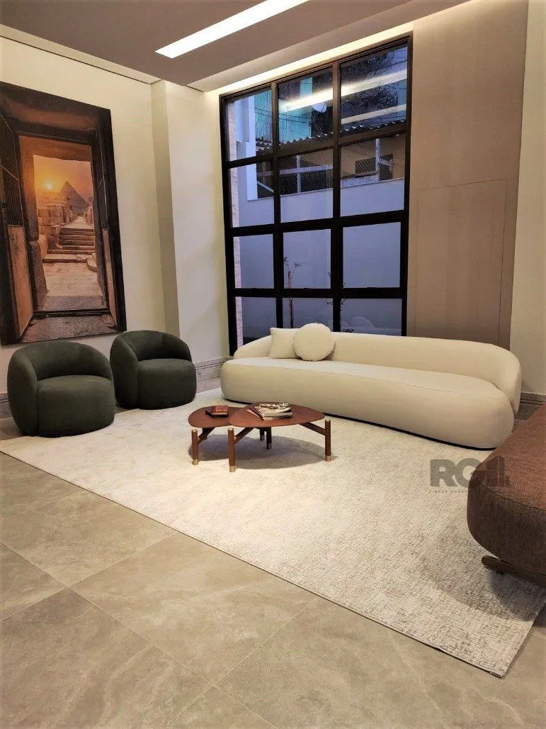 Imagem Lindo apartamento 2 dormitórios com 2 suítes, lavabo, vaga de garagem, amplo living 2 ambientes e cozinha com churrasqueira.