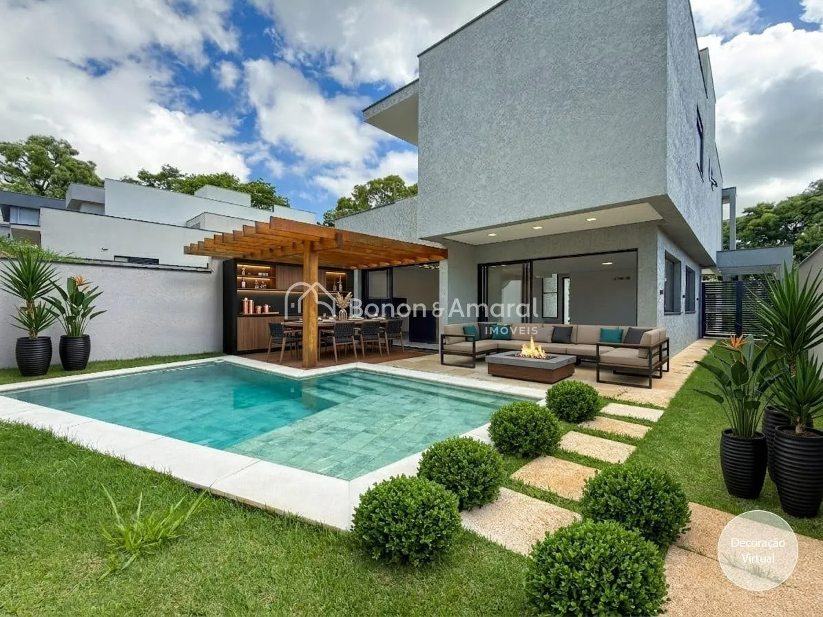 Imagem Casa Moderna com Piscina no Condomínio Bella Campinas - Exclusividade e Conforto em Localização Estratégica