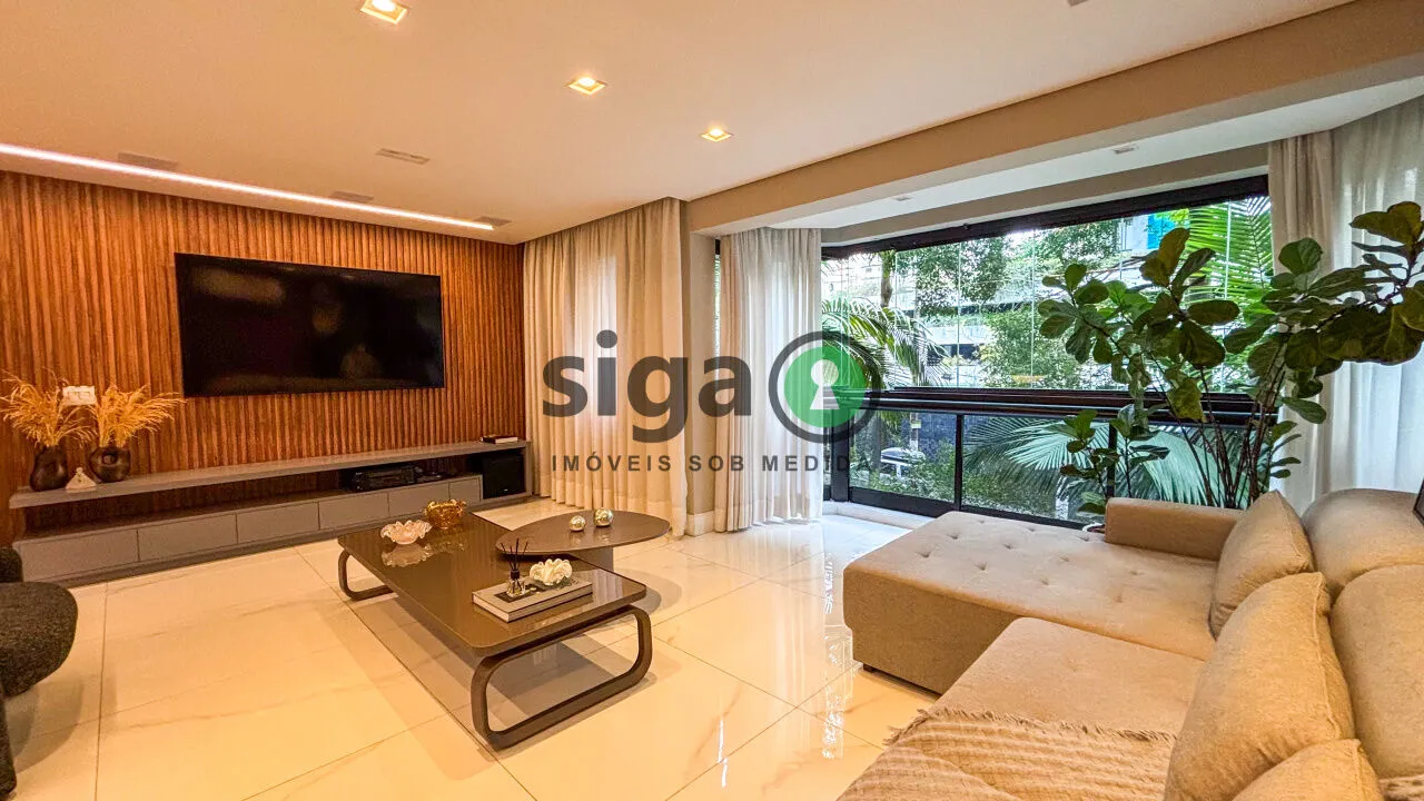 Imagem Apartamento à venda no Panamby: 122m² , 3 dorms (2 suítes) decoração impecável e pronto para morar