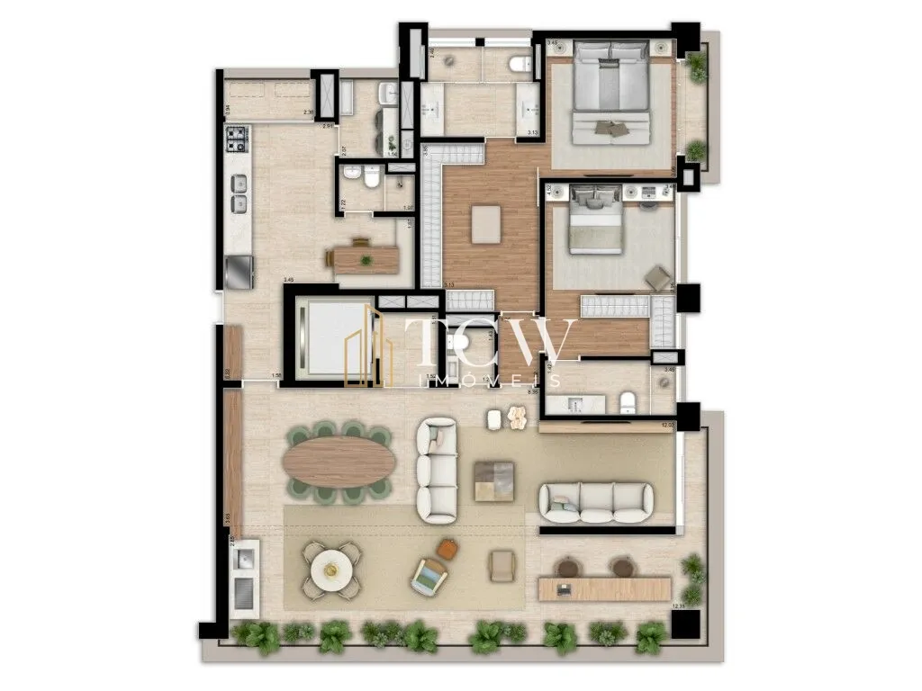 Imagem Apartamento Alto Padrão 3dorm no Vila Nova Conceição