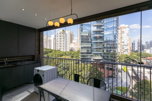 Imagem Apartamento à venda em São Paulo-SP, Itaim Bibi: 1 quarto, 1 sala, 1 banheiro, 1 vaga de garagem, 48m². Venha conferir!