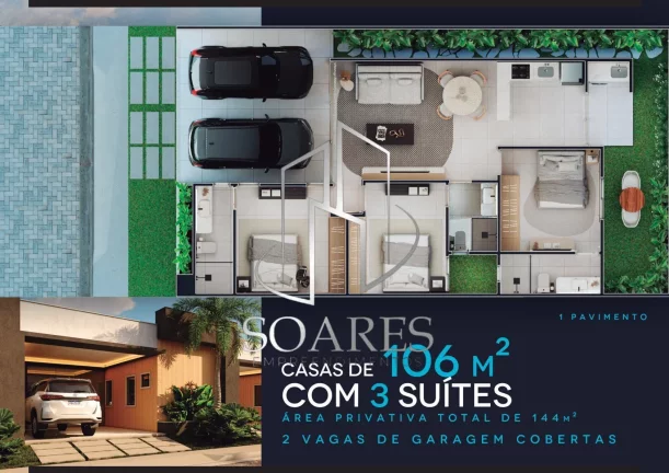 Imagem PEROLA AZUL RESIDENCE - CASAS DE CONDOMINIO FECHADO - VENHA CONHECER