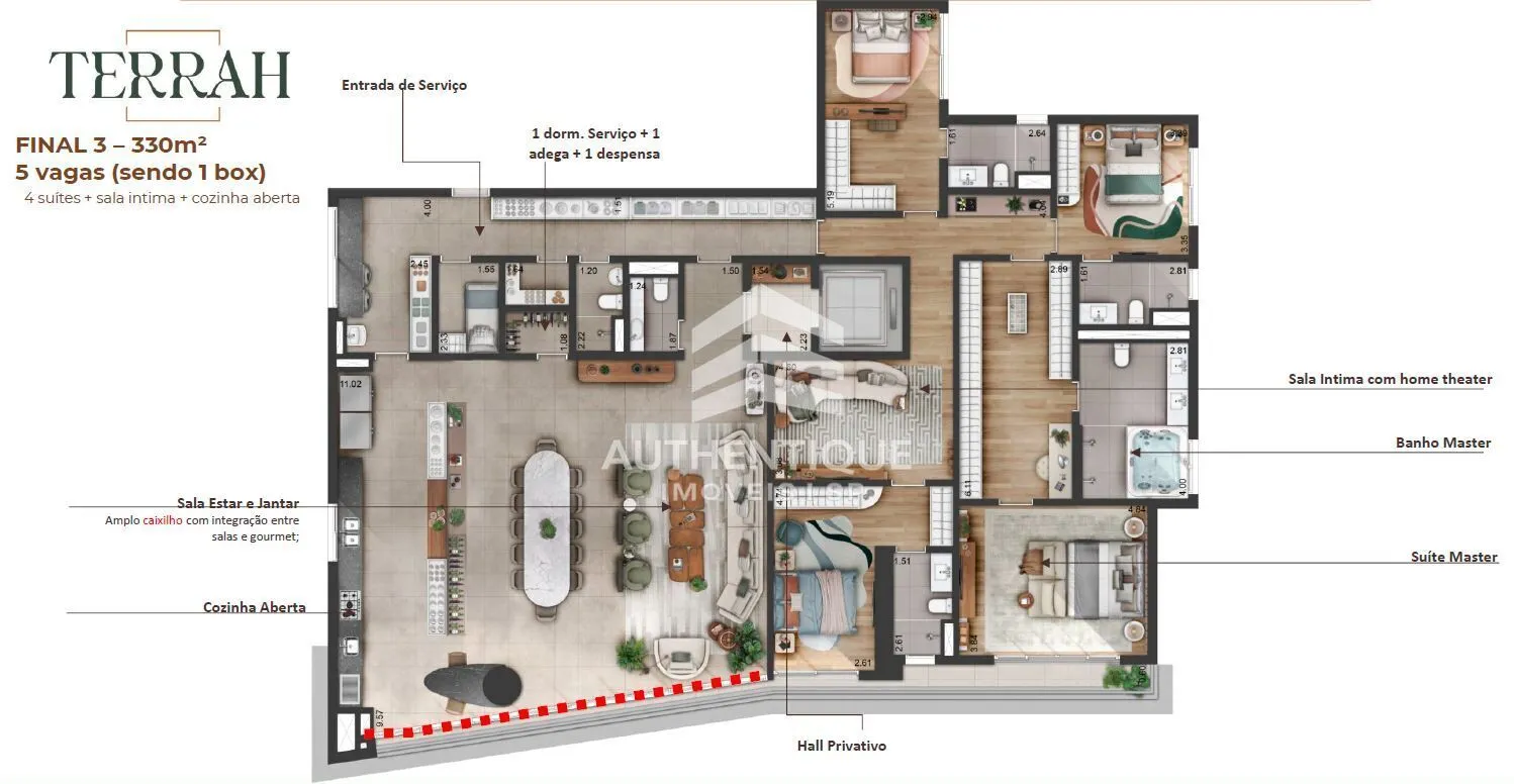Imagem TERRAH ALPHAVILLE - Apartamento Cobertura Duplex em Alphaville à venda