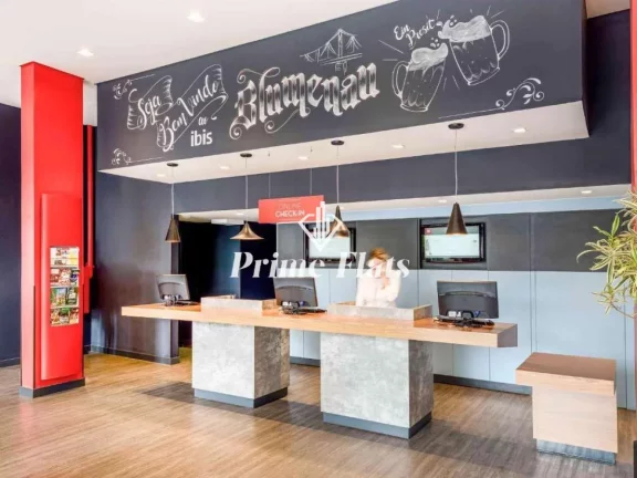Imagem Flat disponível para venda no Hotel Ibis Blumenau, com 30m², 1 dormitório e 1 vaga