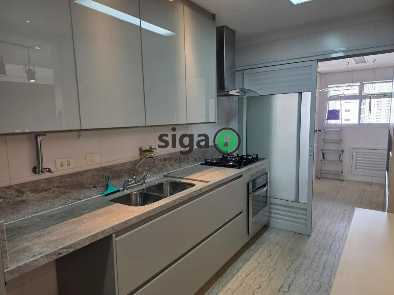 Imagem Apartamento Brooklin 134 m² 3 suítes pé direito duplo varanda gourmet churrasqueira