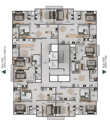 Imagem Ilhas Lavezzi Residence - Fase 1 - Apartamento à venda no bairro Morretes - Itapema/SC
