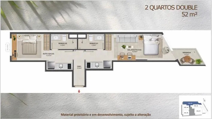 Imagem Euzébio Flamengo Contemporâneo: Studios e Apartamentos de 1 e 2 Quartos no Flamengo | Zona Sul Lançamentos