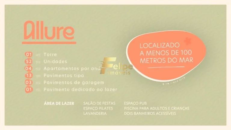 Imagem Venha conhecer o ALLURE o PRÉ-LANÇAMENTO mais esperado da Praia do Morro!!