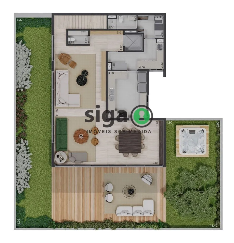 Imagem Apartamento para venda no Jardim Guedala / Cidade Jardim com 04 quartos