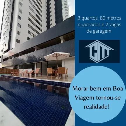 Apartamento com 3 Quartos à Venda, 80 m² em Boa Viagem - Recife