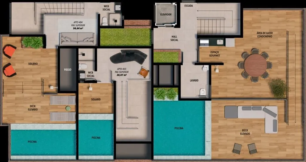 Imagem Apartamento com 2 dormitórios à venda, 72 m² por R$ 599.990 - Bancários - João Pessoa/PB