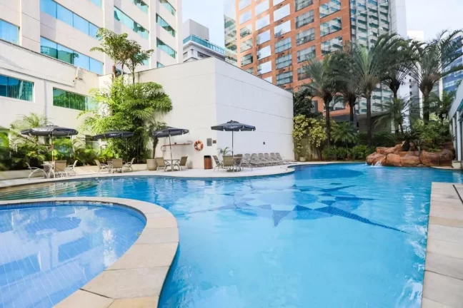 Imagem Flat disponível para venda no Park Inn by Radisson Berrini no Brooklin, com 28m², 1 dormitório e 1 vaga