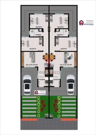 Imagem Casa 2 quartos em Bela Vista, Loteamento Jardins, Palhoça SC -BRASIL