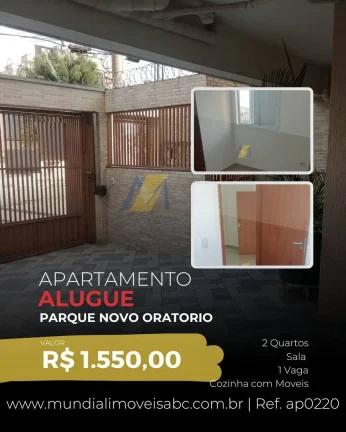 Imagem Aconchegante Apto no Parque Novo Oratório