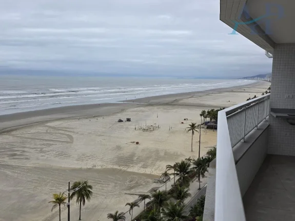 Imagem Apartamento na Guilhermina com 2 Dormitórios Frente Mar em Praia Grande