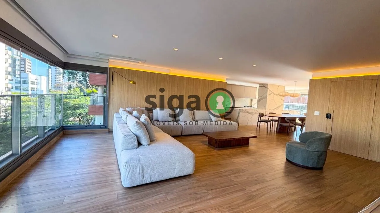 Foto do imóvel Apartamento de Alto Padrão mobiliado Locação no Campo Belo 233 m²