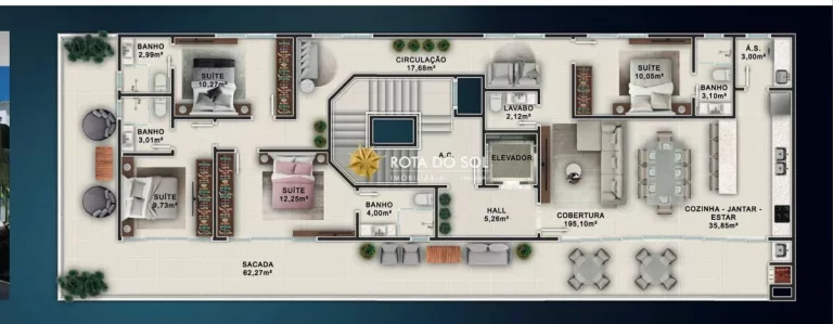 Imagem Villa das Corujas Cobertura 4 suítes à venda Canto Grande Bombinhas SC