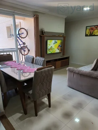 Imagem Apartamento à venda em Jundiaí-SP, condomínio Myriad Residencial Club: 3 quartos, 1 suíte, 2 salas, 2 vagas, 77m²!