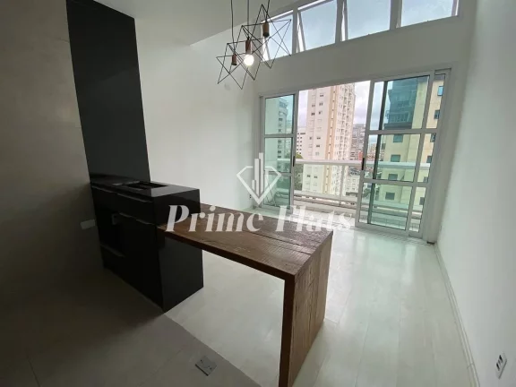 Imagem Flat disponível para locação no Condomínio Edifício Moema Loft, com 45m², 1 dormitório e 1 vaga de garagem