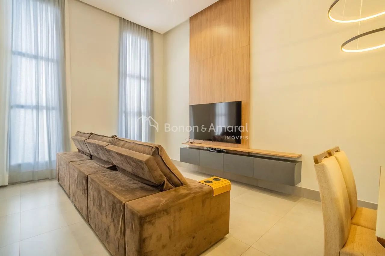 Imagem Casa à venda em condomínio, em Paulínia, 3 suites, closet, lavabo, escritório, 4 vagas, aquecimento solar, piscina com cascata,fino acabamento.