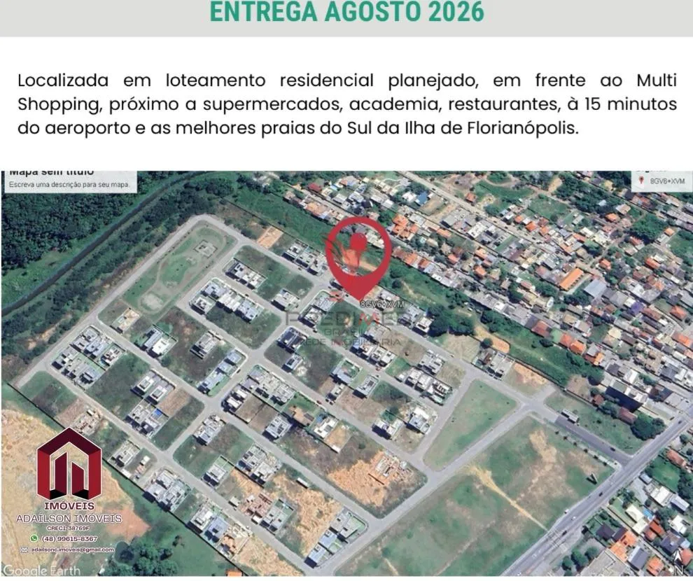 Imagem Málaga Eco À Venda, Casa de Luxo com 3 Quartos no Rio Tavares, Florianópolis