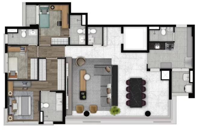 Imagem STUDIOS ALTO PARAÍSO BY YOU - Studio de 26m², localizado a apenas 300m da Estação Paraíso do Metrô!