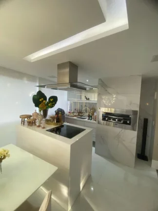 Imagem Apartamento alto padrão três suítes e varanda gourmet vista mar a venda no Hemisphere em Pituaçu