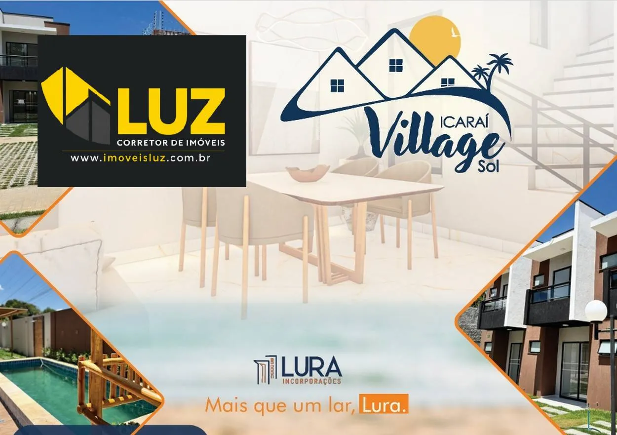 Imagem ICARAÍ VILLAGE SOL - CONDOMÍNIO FECHADO DE CASAS DUPLEX EM CAUCAIA
