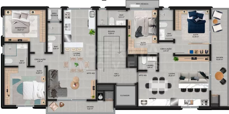 Imagem Residencial Villa Mares na Meia Praia, Navegantes, SC