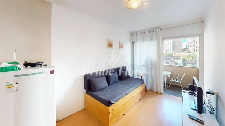 Imagem Flat disponível para locação no Condomínio Moema Top Life, com 36m², 1 dormitório e 1 vaga de garagem