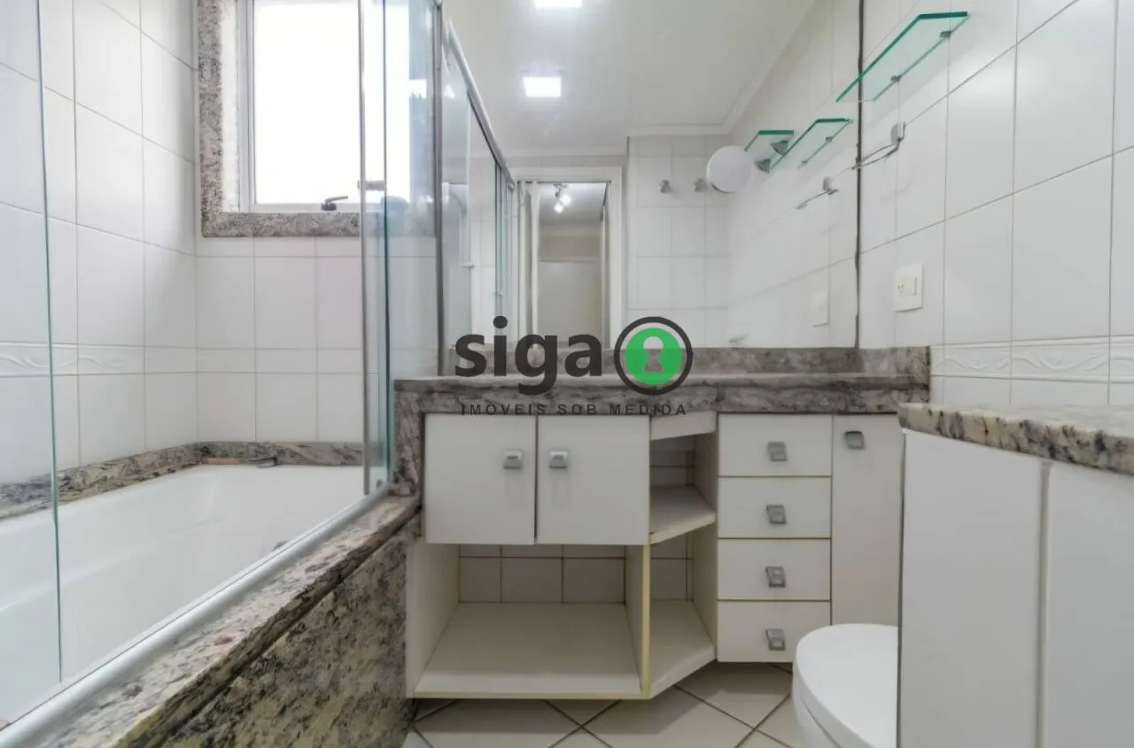 Imagem Apartamento no Brooklin com 125m², 3 dormitórios, 2 suítes, 3 vagas e lazer completo