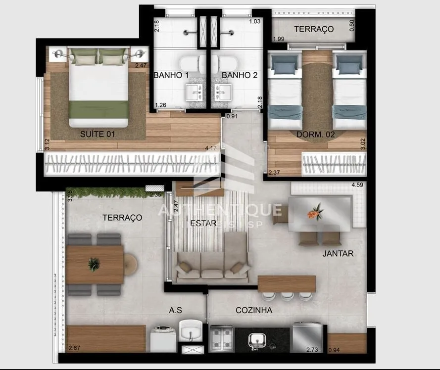 Imagem REFUGE BOSQUE DA SAUDE - Apartamento à venda em São Paulo/SP