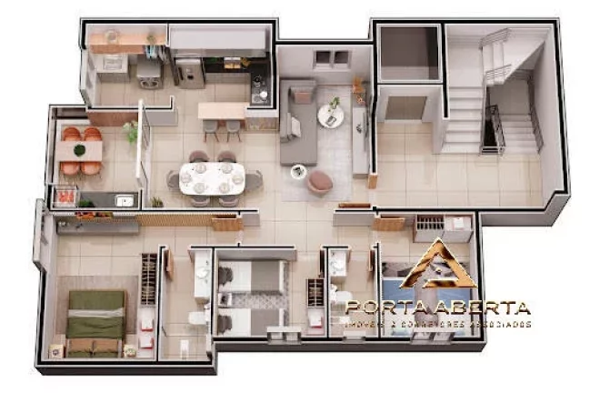 Imagem Oportunidade Apto 3 Quartos sendo 1 suite - Cidade Nobre - COD 1143