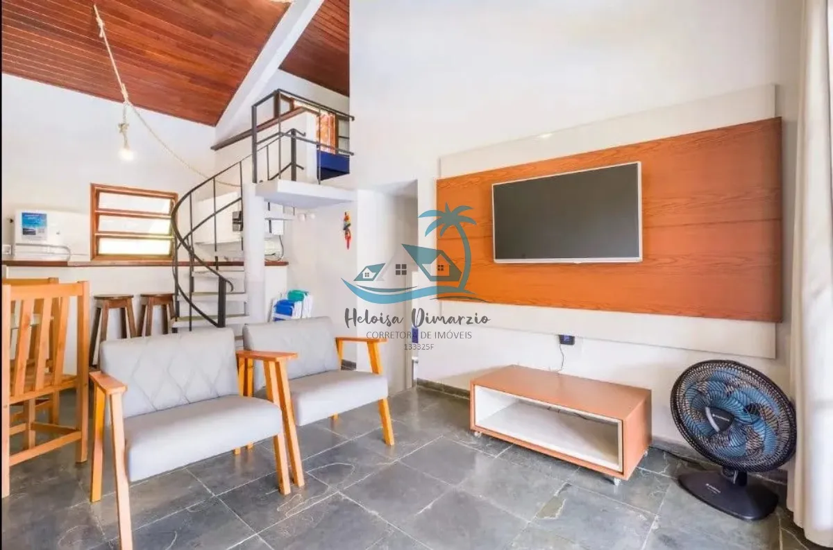 Imagem Belíssimo apartamento em condomínio fechado em Saco da Ribeira - Ubatuba.