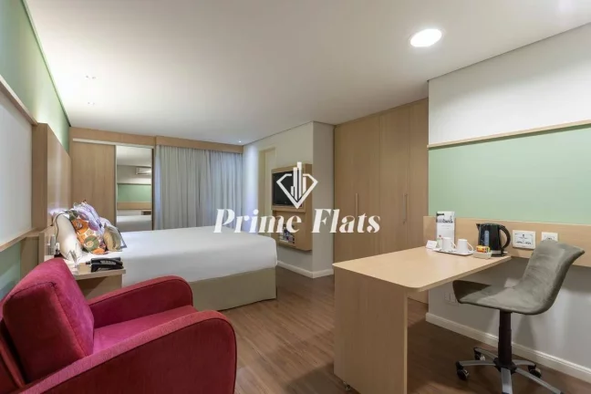 Imagem Flat disponível para venda no Mercure São Paulo Nações Unidas, com 27m², 1 dormitório e 1 vaga de garagem