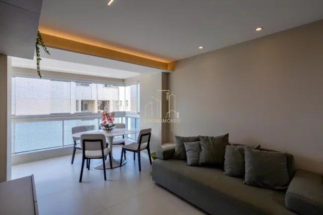 Imagem Excelente cobertura alto padrão vista mar com três quartos home theater a venda em Alphaville l