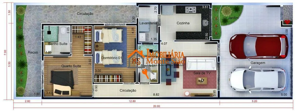 Imagem Casa com 2 dormitórios à venda, 90 m² por R$ 450.000,00 - Jardim Lenize - Guarulhos/SP